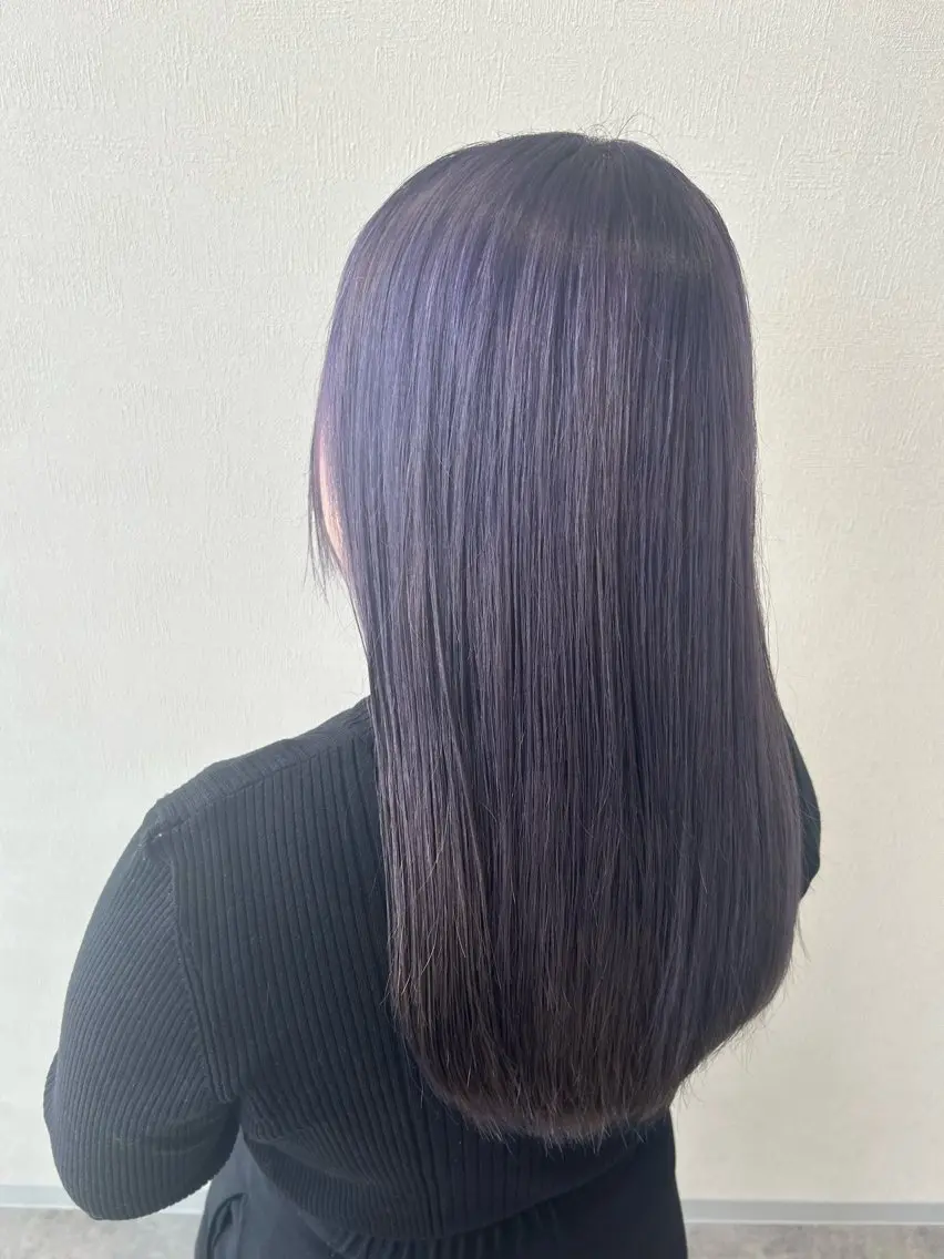 ロング カット ヘアカラー トリートメント SUGAR/ソウ みたけのヘアスタイル