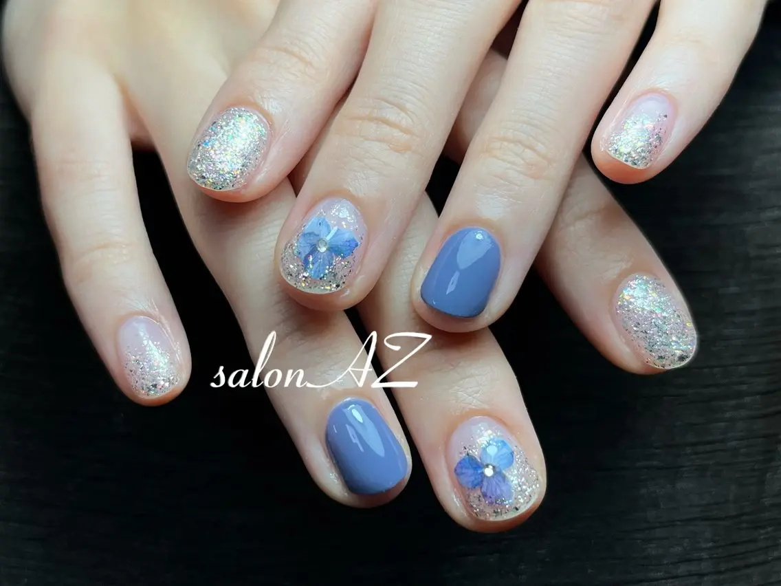 ネイル アートネイル 長さ出し フットネイル フレンチネイル ジェルネイル ハンドネイル salon AZのネイルデザイン