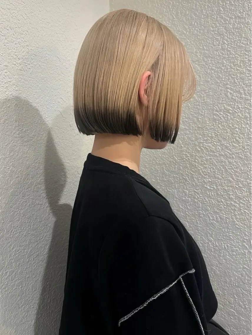 ショート カラー 透明感カラー ボブ 髪質改善 似合わせカット NOViiiCE ボブ/ブリーチなしのヘアスタイル