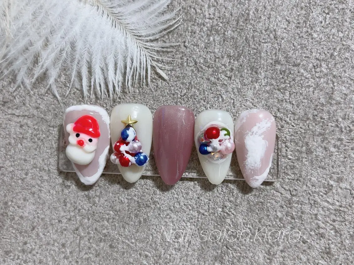 ネイル 冬ネイル 🍭Kiara Nail🍭のネイルデザイン