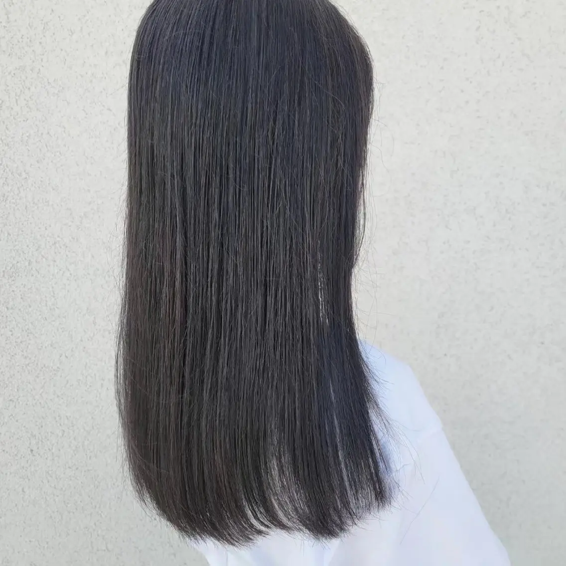 ロング アッシュ ハイライト レイヤーカット 無藤 彩のヘアスタイル