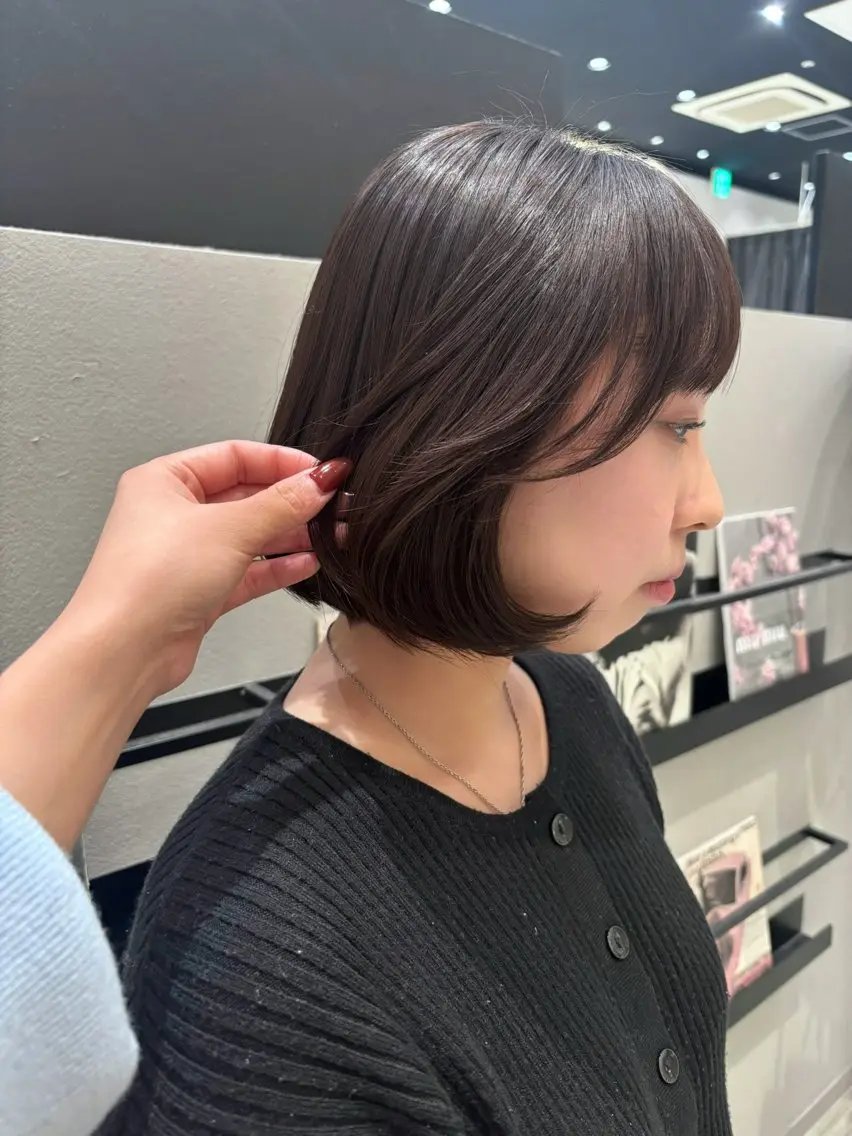 ショート カラー ヘアアレンジ ボブ カット ヘアカラー トリートメント 透明感カラー/ レイヤーkotonoのヘアスタイル