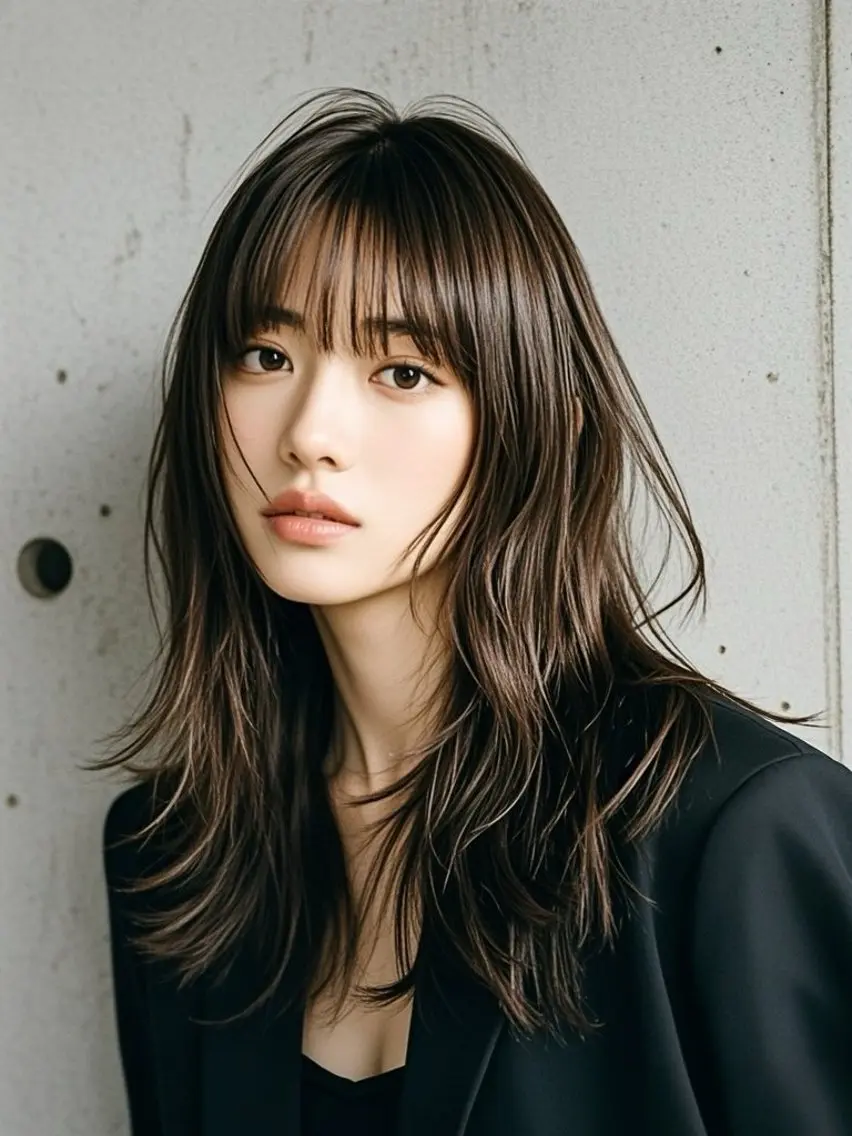 セミロング ショートボブ セミロングパーマ アッシュ ボブ くびれヘア カット ヘアカラー トリートメント ウルフカット 811 大阪梅田 ウルフのヘアスタイル