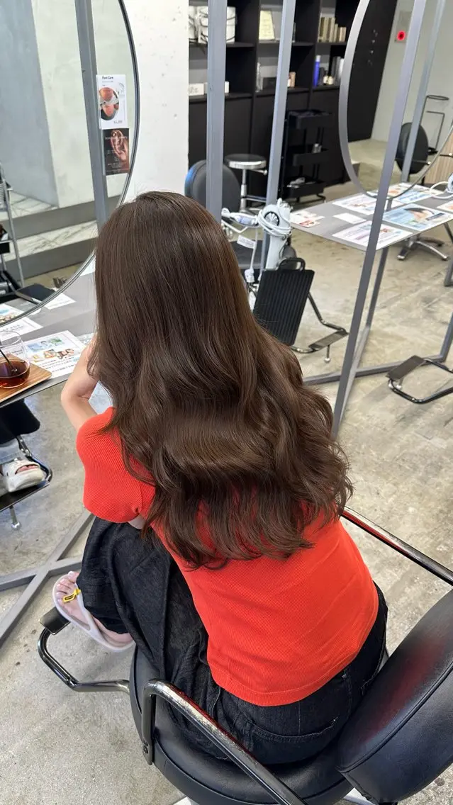ロング カラー ヘアカラー トリートメント ゆうご/心斎橋 /カラーモデル募集中のヘアスタイル
