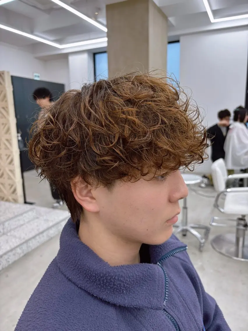 メンズカット＋シャドウパーマ＋トリートメントの写真
