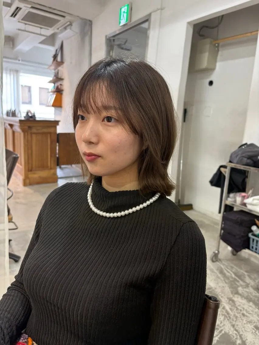ショート ボブレイヤー ボブ レイヤーカット カット ERII /伏見 カットモデル募集中!のヘアスタイル