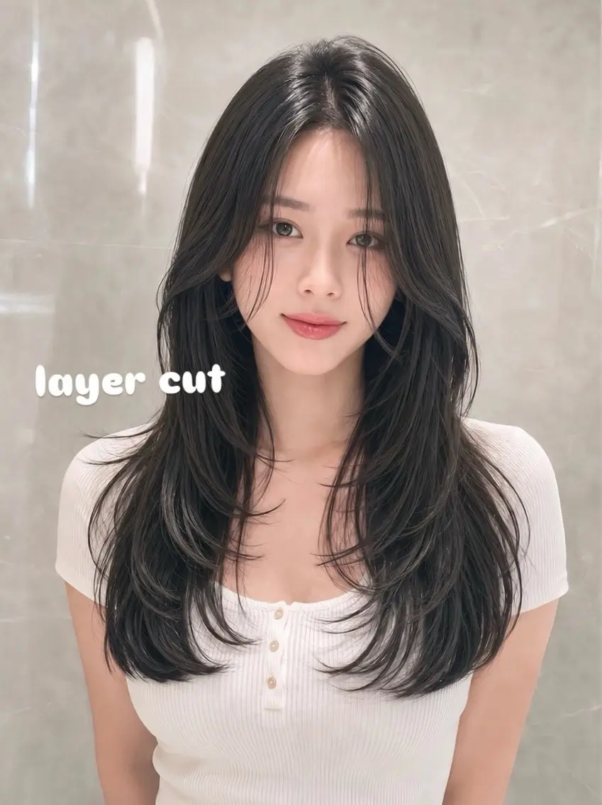 ロング カラー カット ヘアカラー トリートメント 🤍髪質改善/酸熱× 艶カラー🤍🫧リサのヘアスタイル