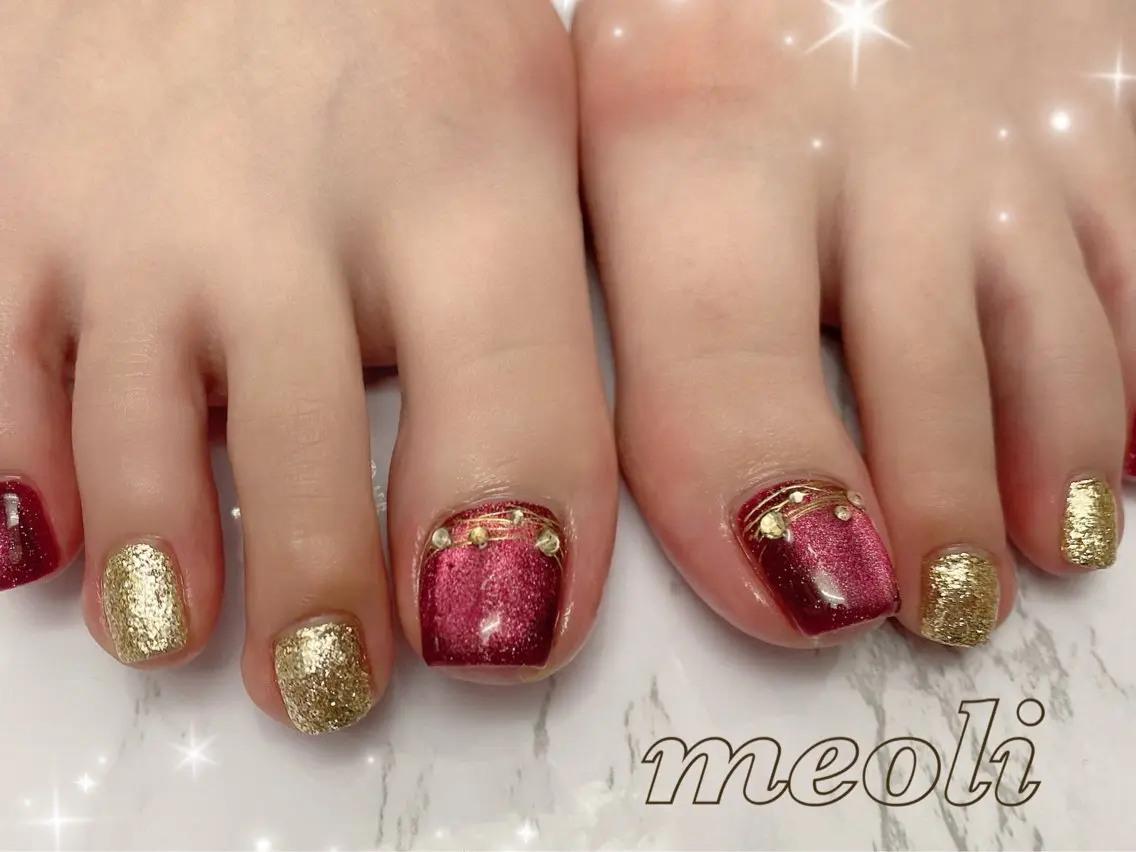ネイル フットネイル nail salon meoli メグのネイルデザイン