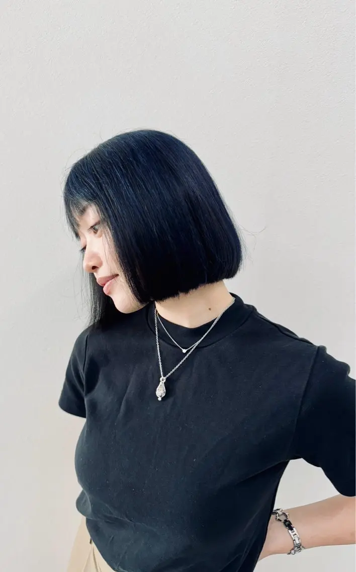 ショート カラー ヘアアレンジ 渋谷のブリーチカラー シェフ🧑‍🍳蓮のヘアスタイル
