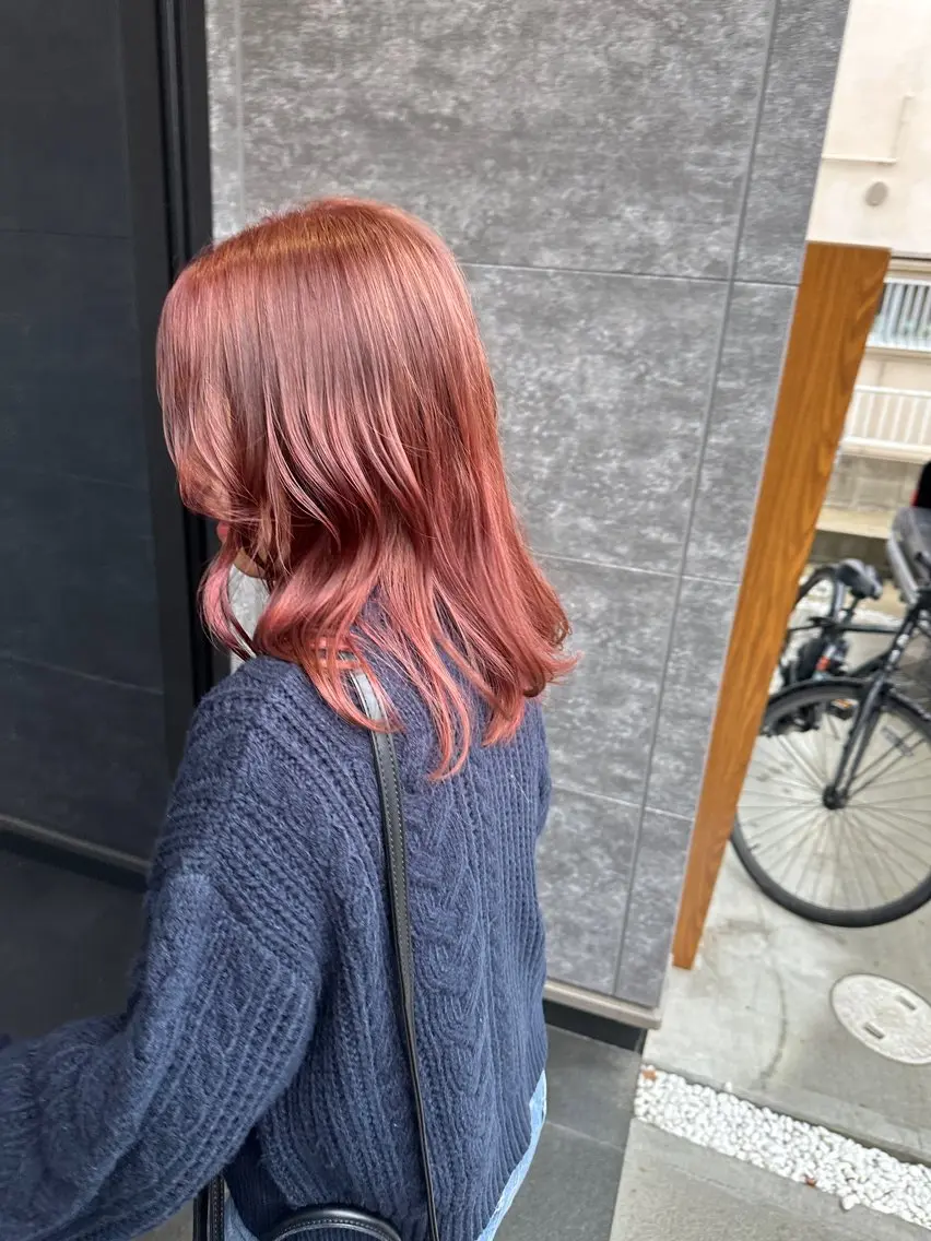 セミロング カラー ブリーチ 縮毛矯正 カット ヘアカラー トリートメント Designer EGGのマツエク・マツパデザイン