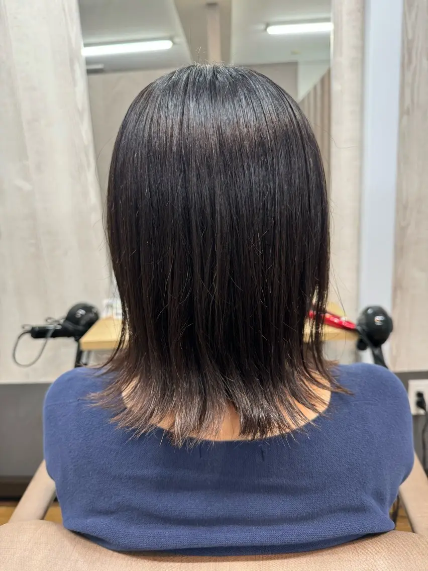 ミディアム カット ヘアカラー トリートメント TELA HAIR 幕張本郷店 千尋のヘアスタイル