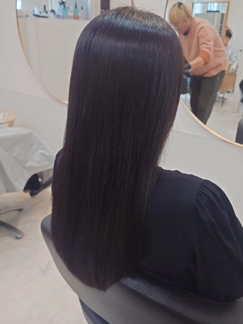 セミロング カラー グレージュ カット ヘアカラー トリートメント 東梅田/艶カラー/ 大貫一輝のヘアスタイル