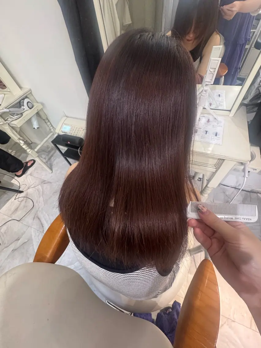 セミロング カラー 1日空き◎艶髪 misatoのヘアスタイル