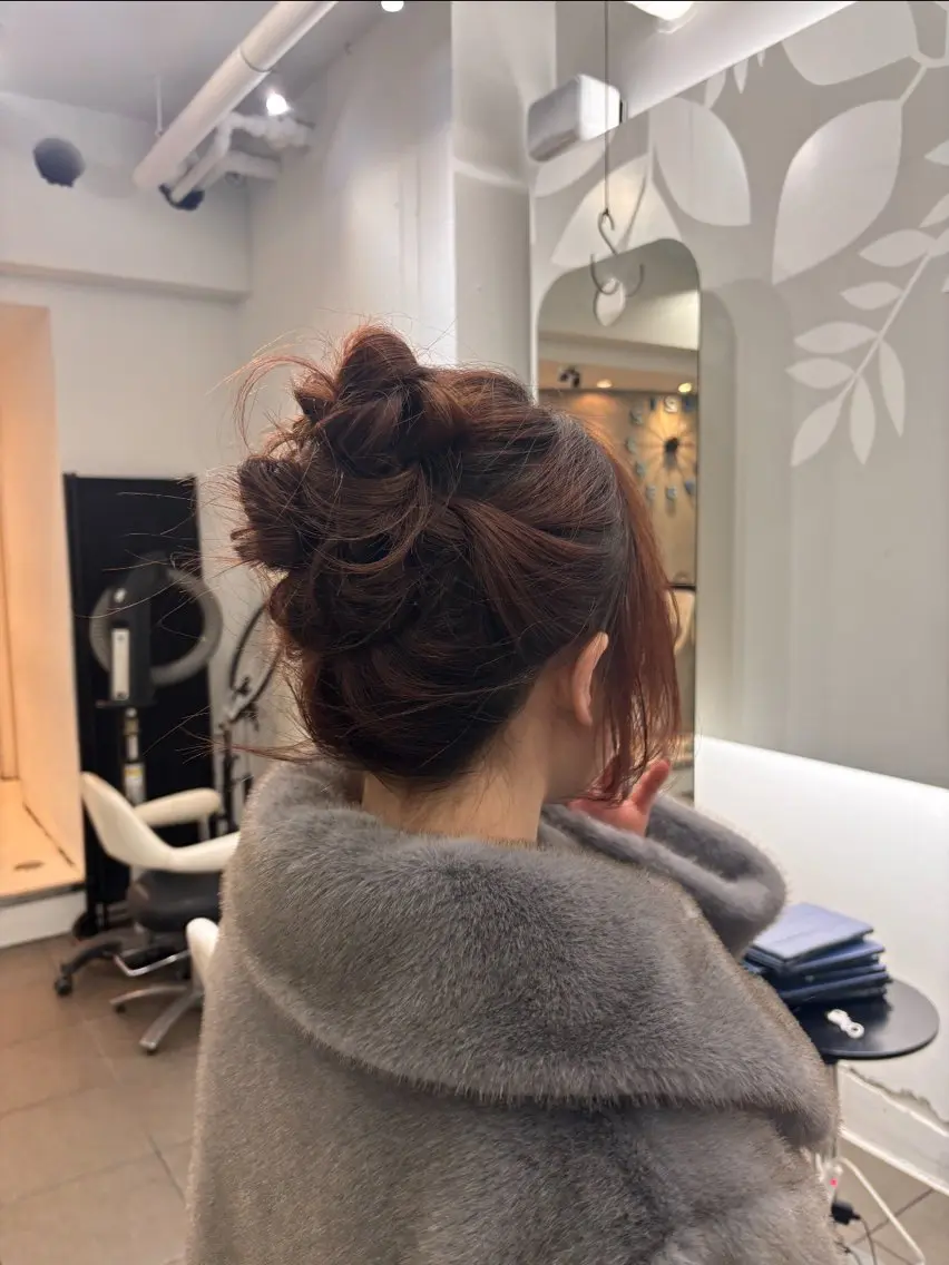 ロング ヘアセット 𝗬𝗨𝗔 🐈‍⬛のヘアスタイル