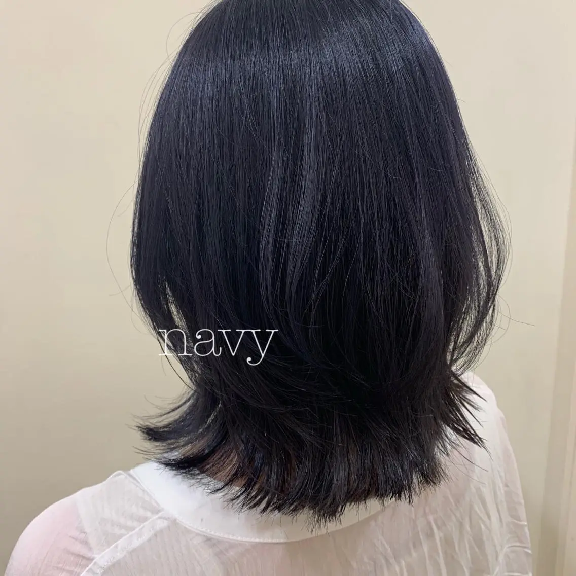 ミディアム カラー カット ヘアカラー トリートメント ぱつっとボブ/ 小野あかねのヘアスタイル