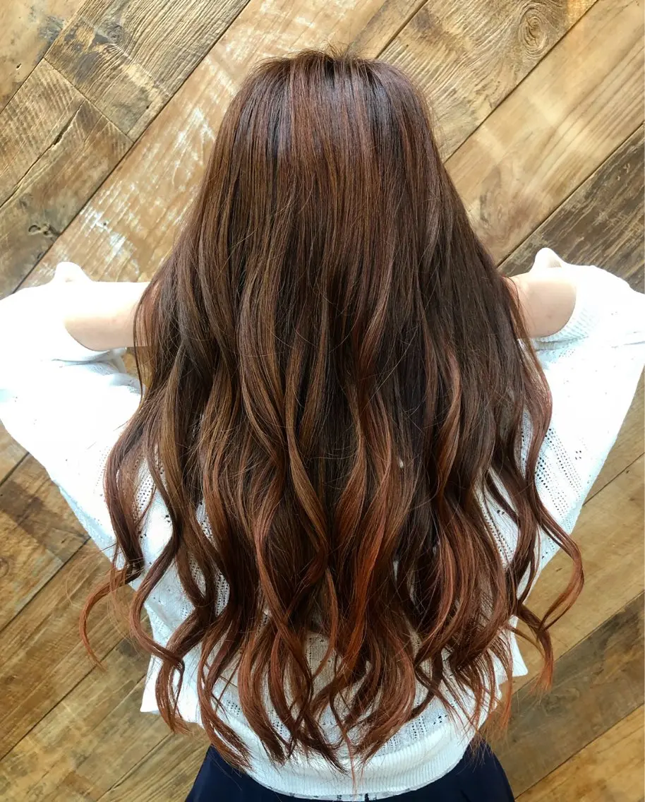 セミロング カラー カット ヘアカラー トリートメント ハイライト/透明感 カラー🏝️あんじゅのヘアスタイル