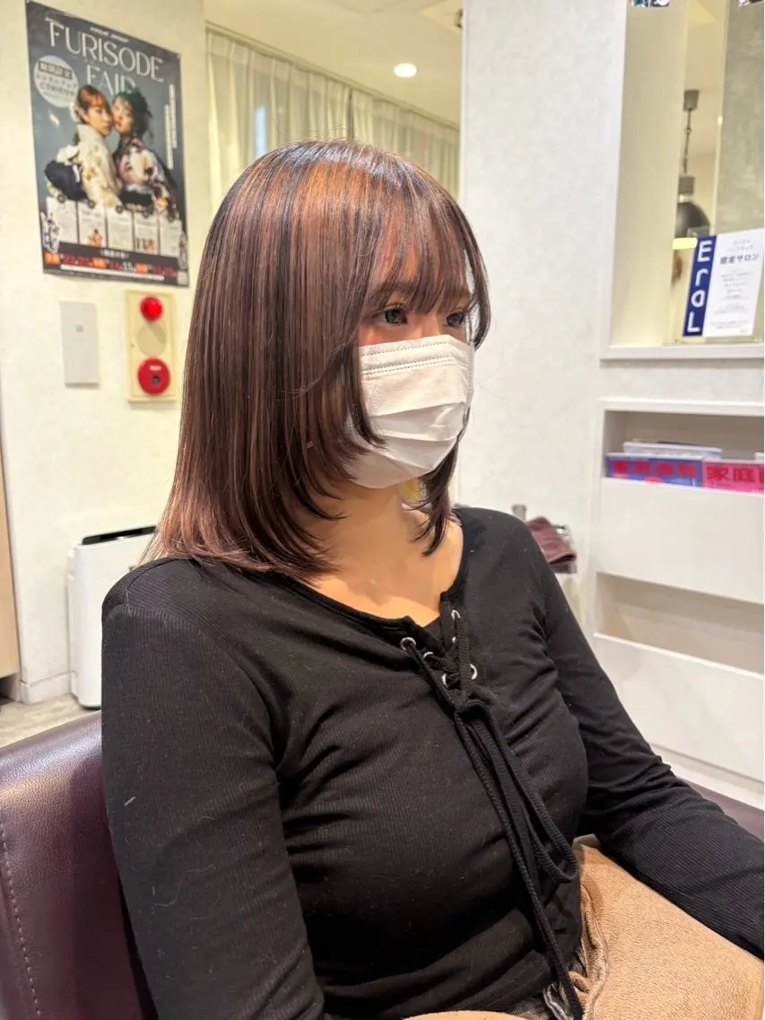 カラー デザインカラー ヘアカラー トリートメント エクステ/暖色/ ブリーチ/せいかのヘアスタイル