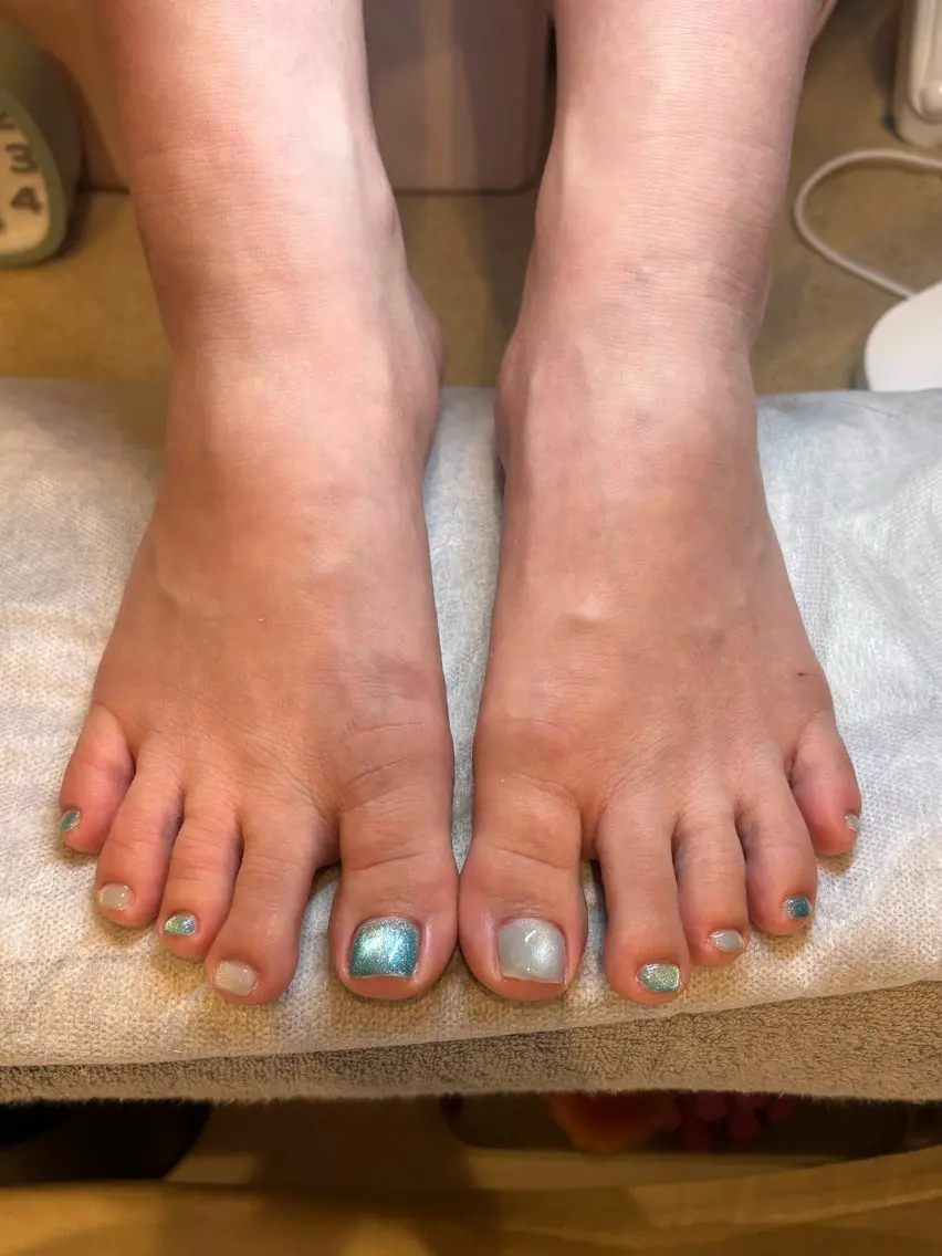 ネイル マグネットネイル フットネイル ハンドケア Amys nail シヅキのネイルデザイン