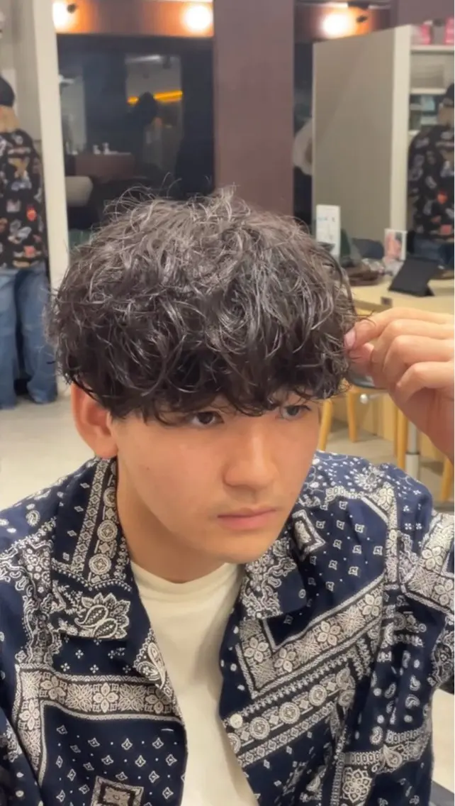 パーマ メンズ fifth 武正 琉生のヘアスタイル