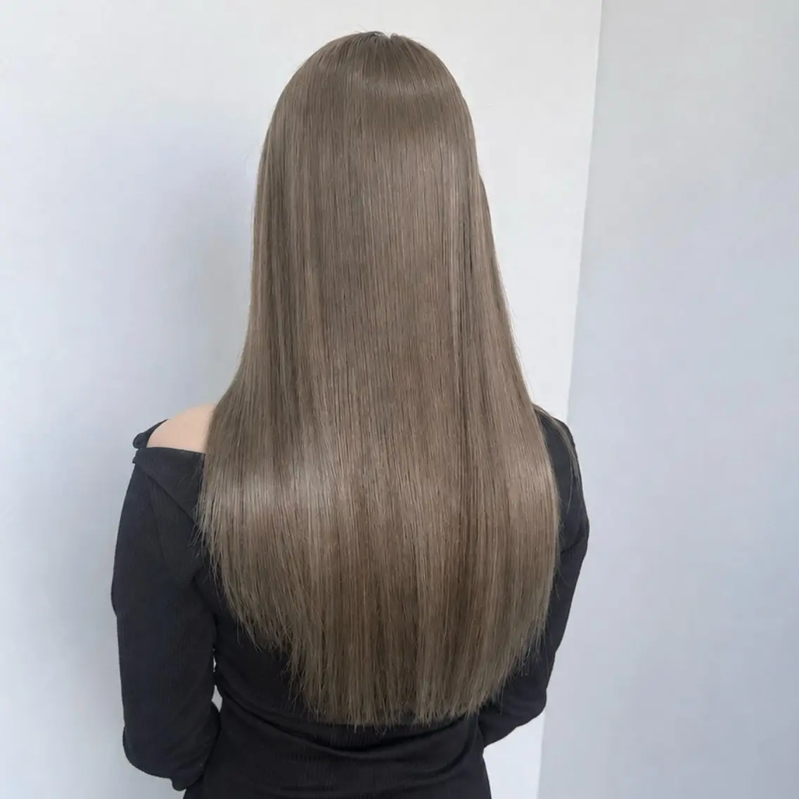 ロング カット ヘアカラー トリートメント 癖戻りなし縮毛矯正× 髪質改善✂︎戸祭　伶のヘアスタイル