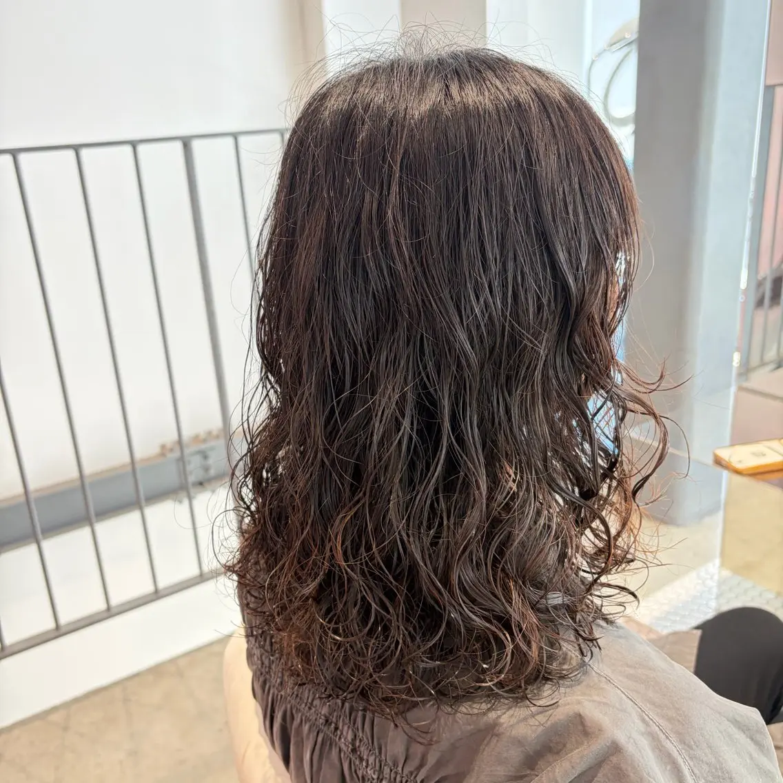 ロング パーマ デジタルパーマ パーマ 今出 祐樹のヘアスタイル