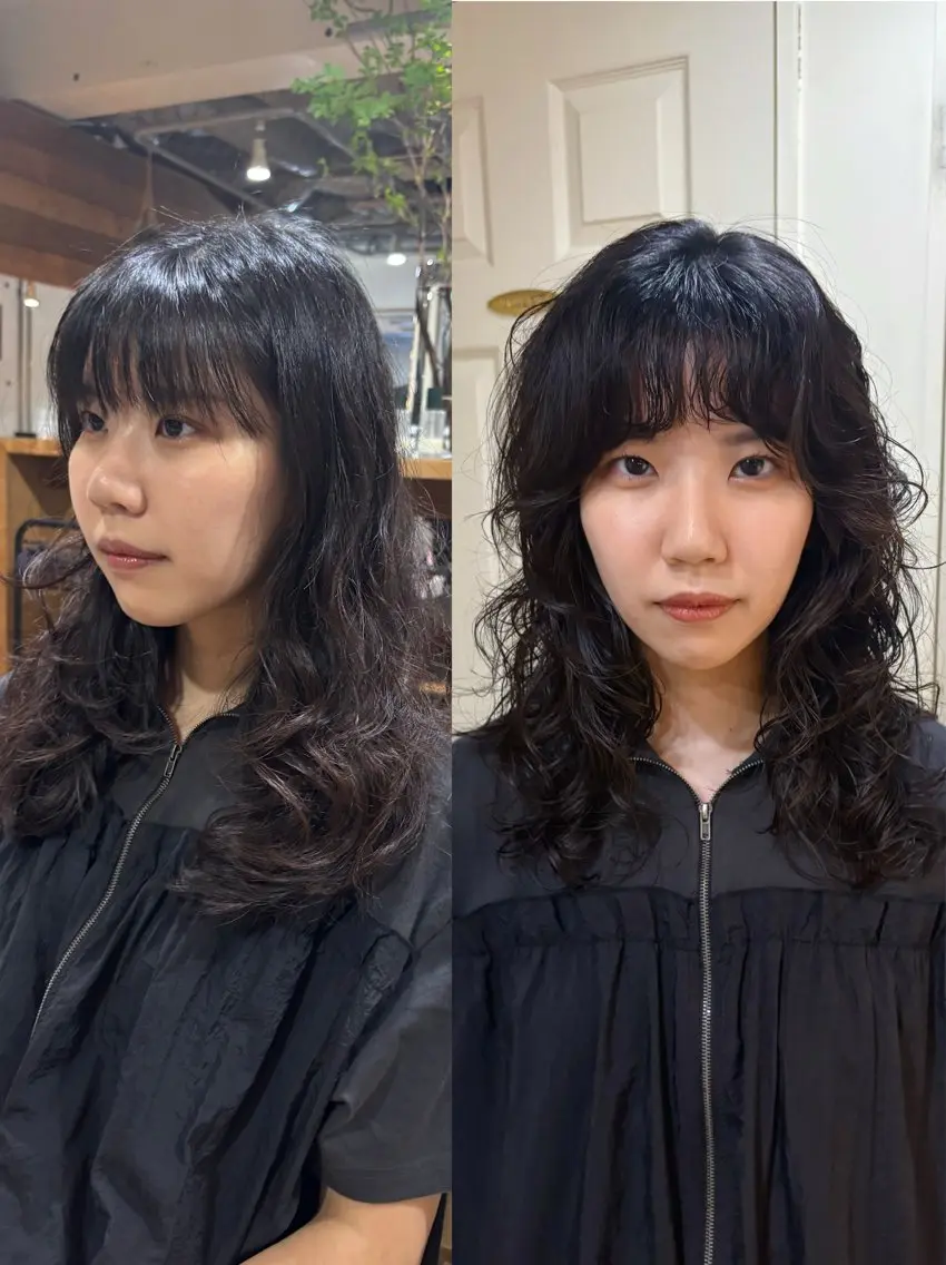 セミロング パーマ カット パーマ kaito 外国人風パーマ！のヘアスタイル