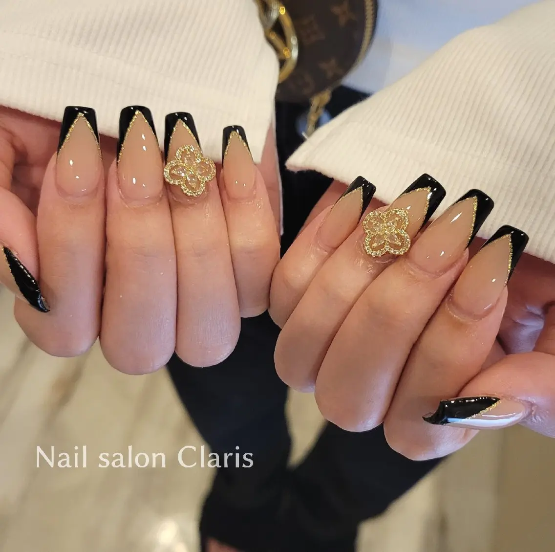 ネイル フレンチネイル スカルプネイル Nailsalon Clarisのネイルデザイン