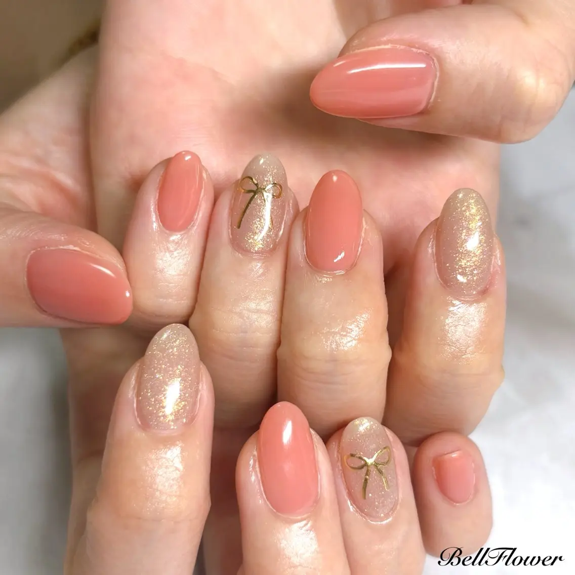 ネイル ハンドネイル Bell Flowerのネイルデザイン