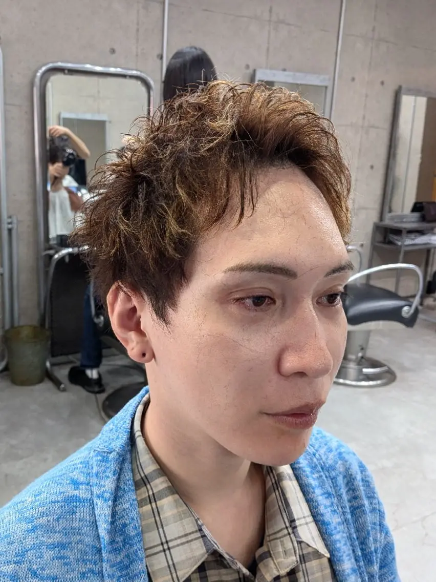 ショート パーマ メンズ メンズパーマ スパイキーショート 刈り上げ ショートヘア 🔥メンズ特化🔥 安彦 優樹のヘアスタイル