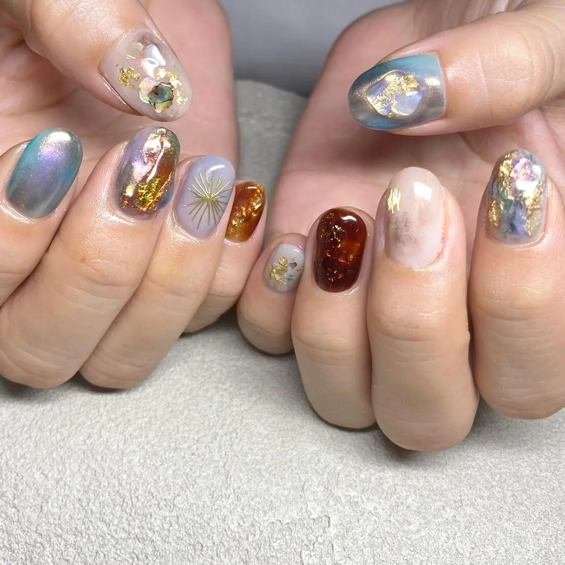 ネイル アートネイル ニュアンスネイル ハンドネイル 山田 貴子のネイルデザイン