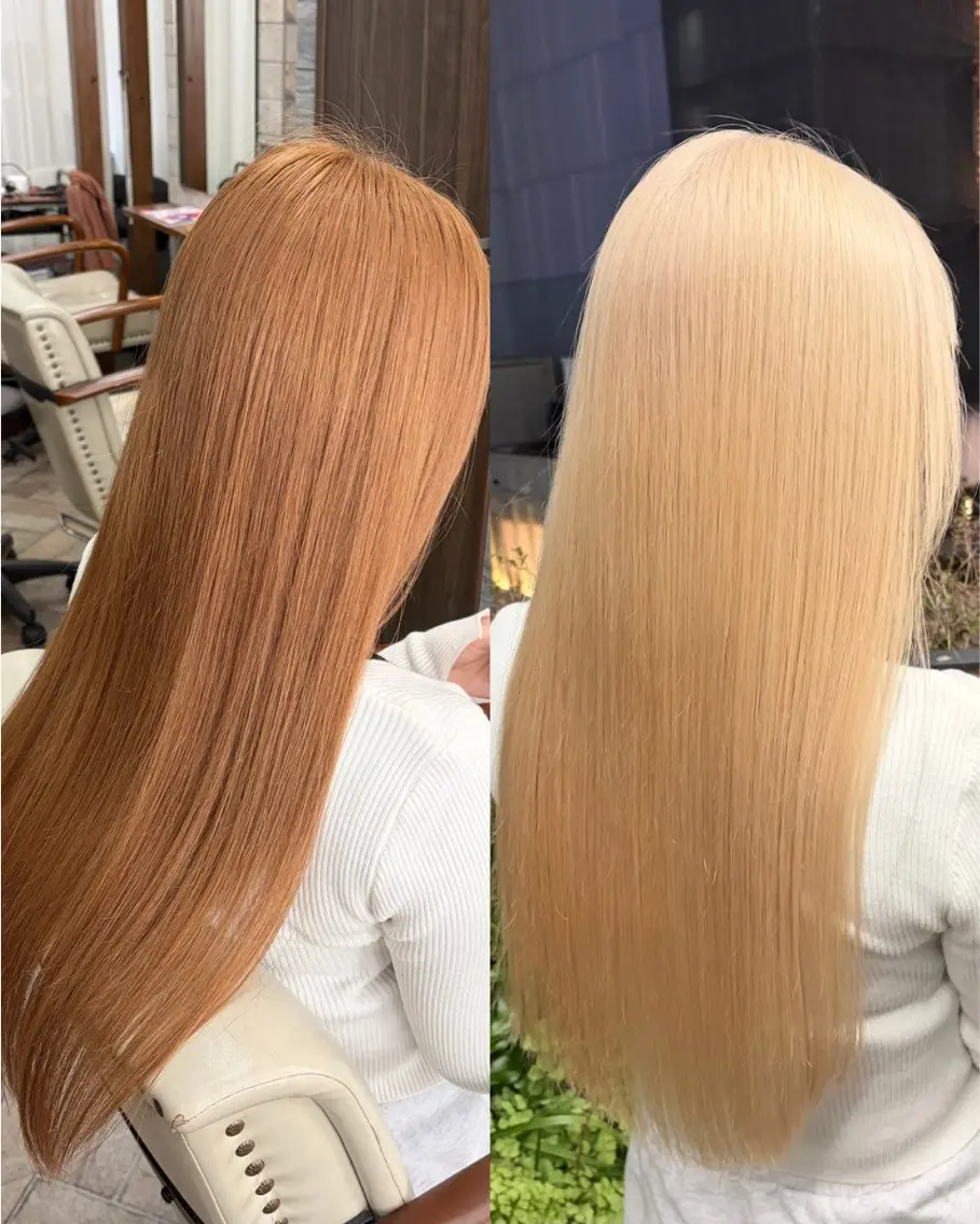 🫧ハイトーン特化🫧 【ブリーチ2回】ケアブリーチ込みトリプルカラー🫧の写真