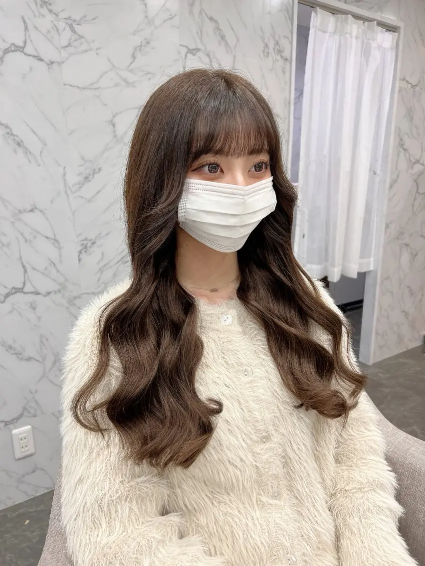 ロング カット ヘアカラー トリートメント 秋葉原　柏木絢汰 ✨当日予約okのヘアスタイル