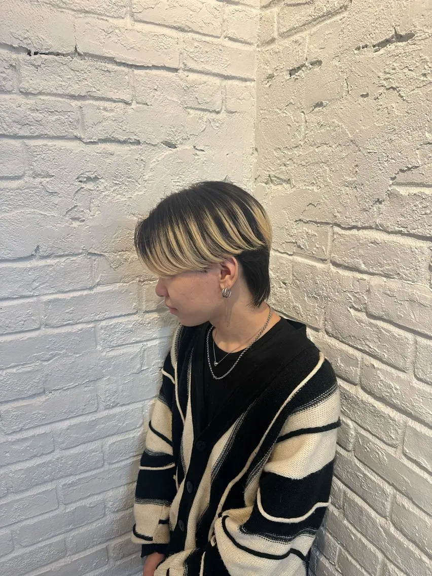 メンズ センターパート YU-KI 🐈‍⬛のヘアスタイル