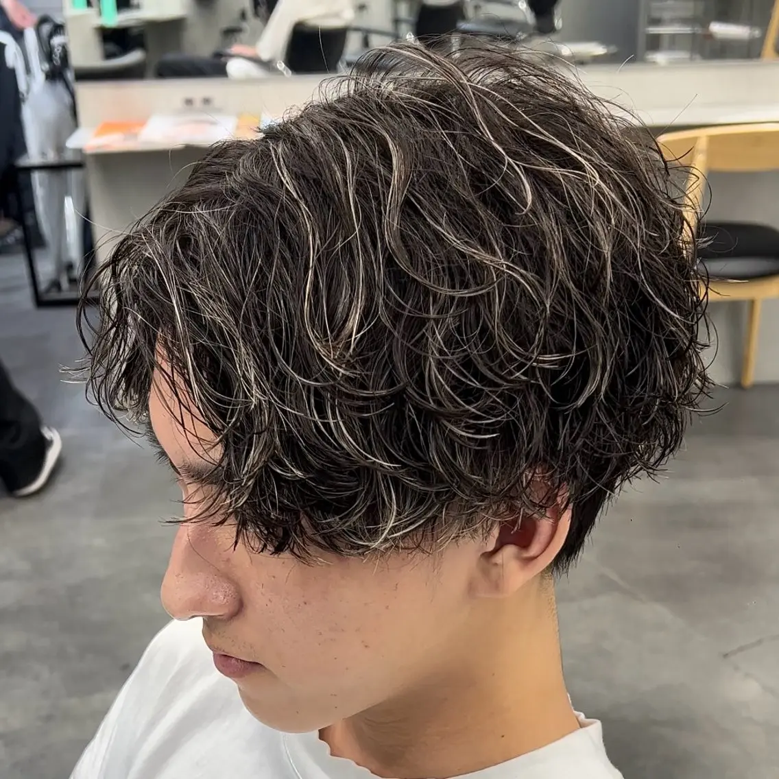 ミディアム カラー ヘアアレンジ メンズ fifth 石川 凪のヘアスタイル