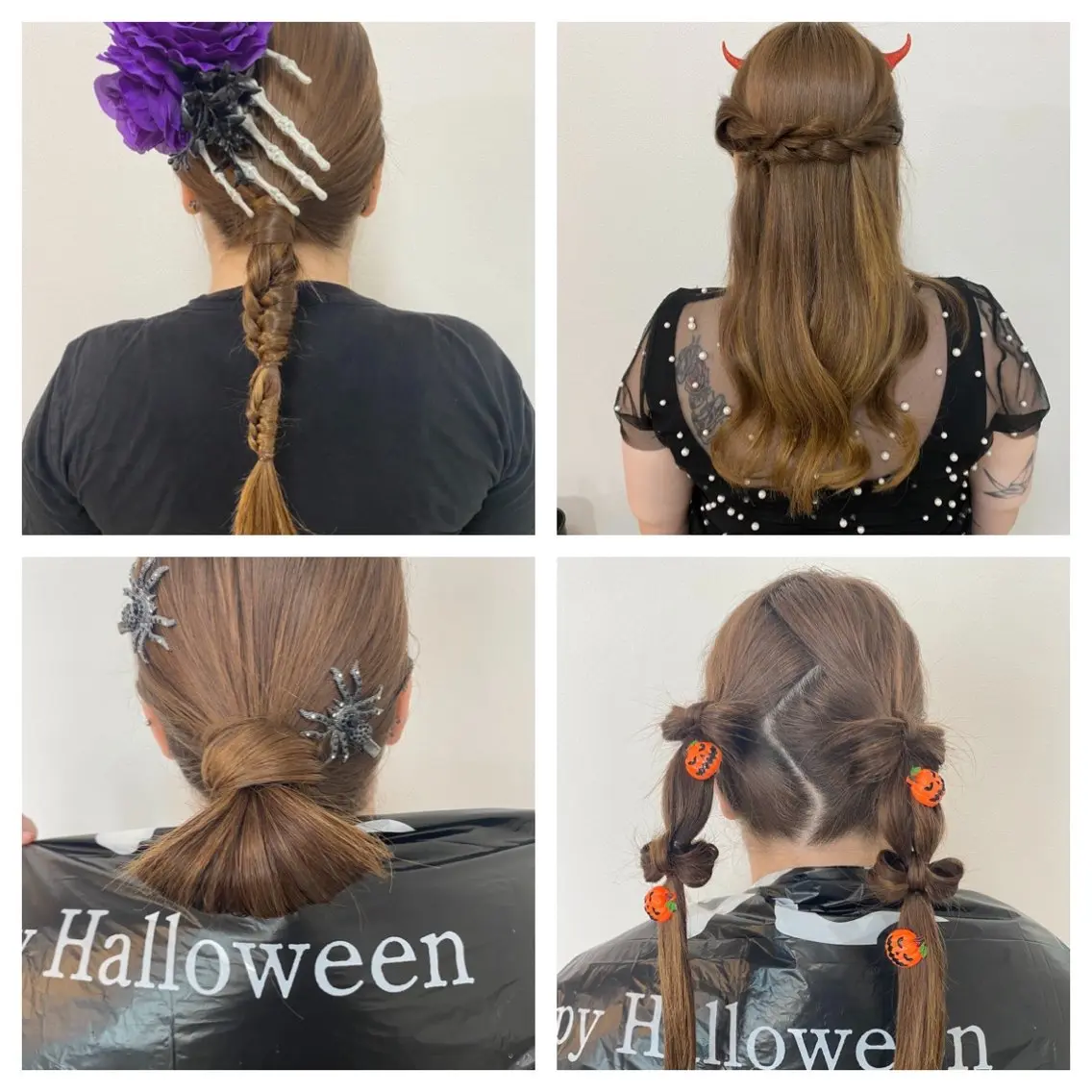 セミロング ヘアアレンジ ハロウィン ヘアセット Hiroshi ヒロシのヘアスタイル