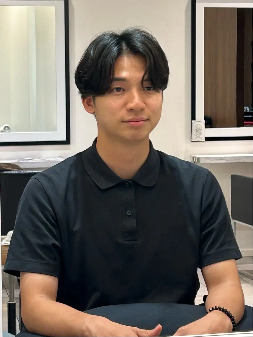 パーマ メンズ カット パーマ 中原 優美のヘアスタイル