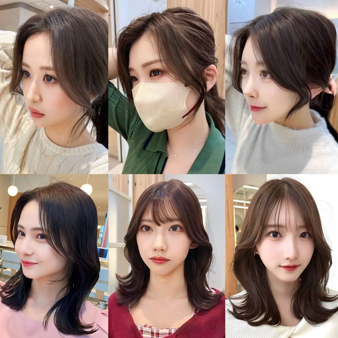 セミロング カラー カット ヘアカラー トリートメント ナチュラル韓国ヘア 🇰🇷塚田凌太のヘアスタイル