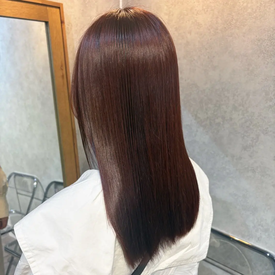ミディアム カラー ケアカラー カット ヘアカラー トリートメント 暖色カラー/パラッと Bob/モエのヘアスタイル