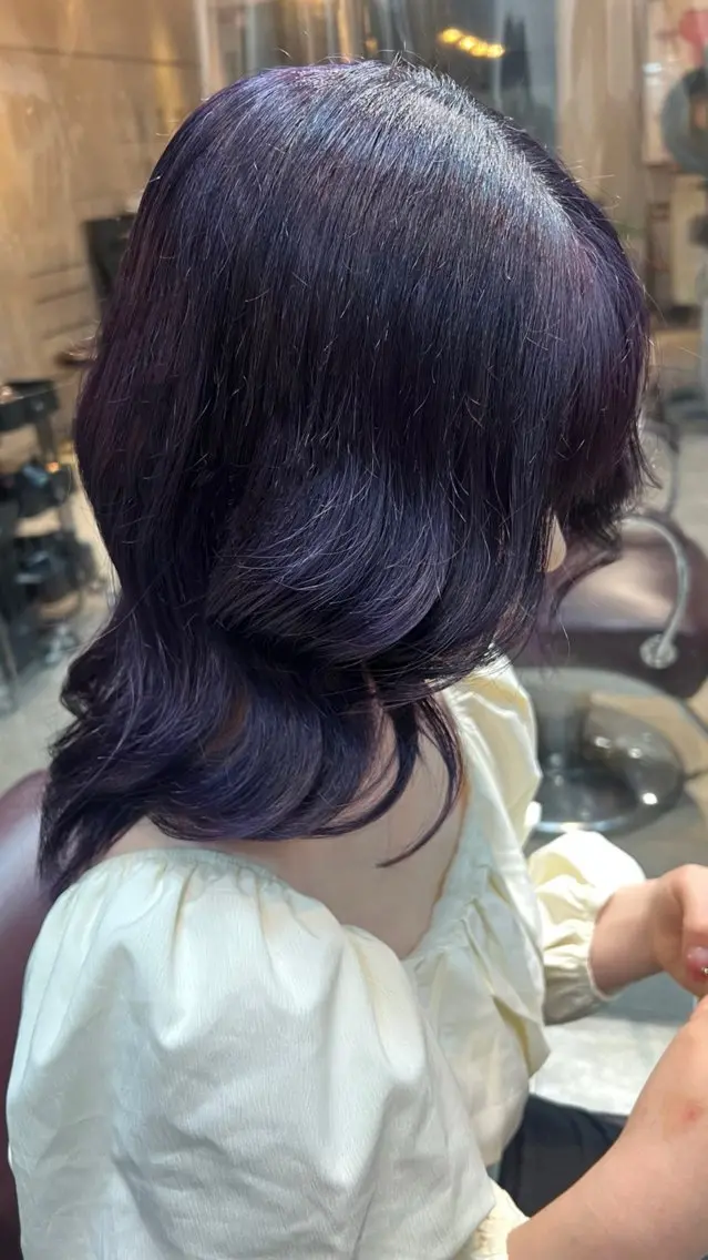 セミロング カラー ヘアアレンジ 🎀ハイトーン・艶 カラー HANA🎀のヘアスタイル