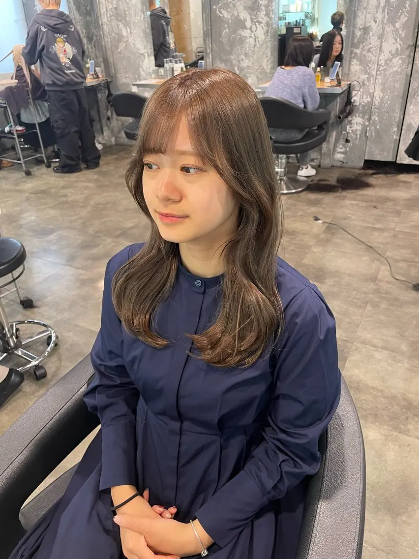ロング カラー ヘアカラー ハイトーン 横浜💞ミオのヘアスタイル
