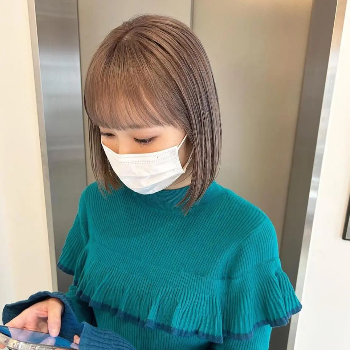 似合わせカット+ツヤ感潤いカラーの写真