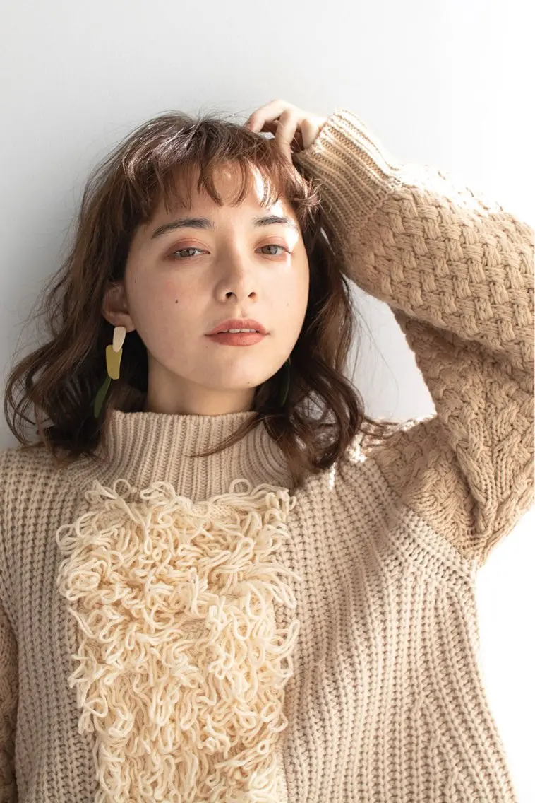 ミディアム パーマ 笠谷 正之のヘアスタイル