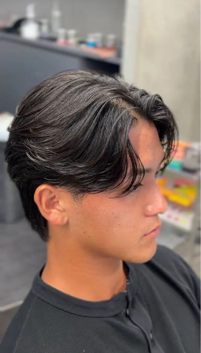 ショート パーマ メンズ フェザーパーマ メンズパーマ カット パーマ パーマ特化 神谷和輝のヘアスタイル