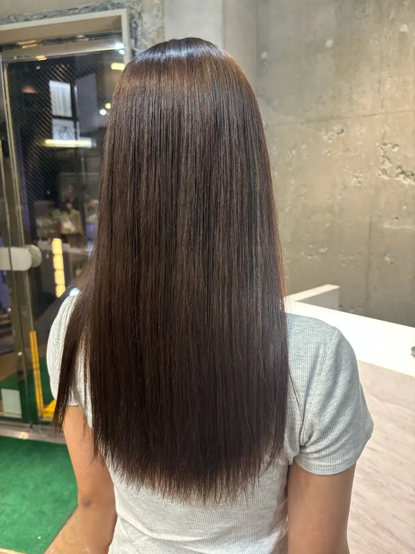 ロング パーマ ストレートパーマ ショートパーマ 🫧ちひろ🫧のヘアスタイル