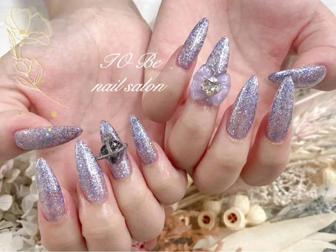 ロング ハンドネイル Nail Salon To Be珈月のネイルデザイン