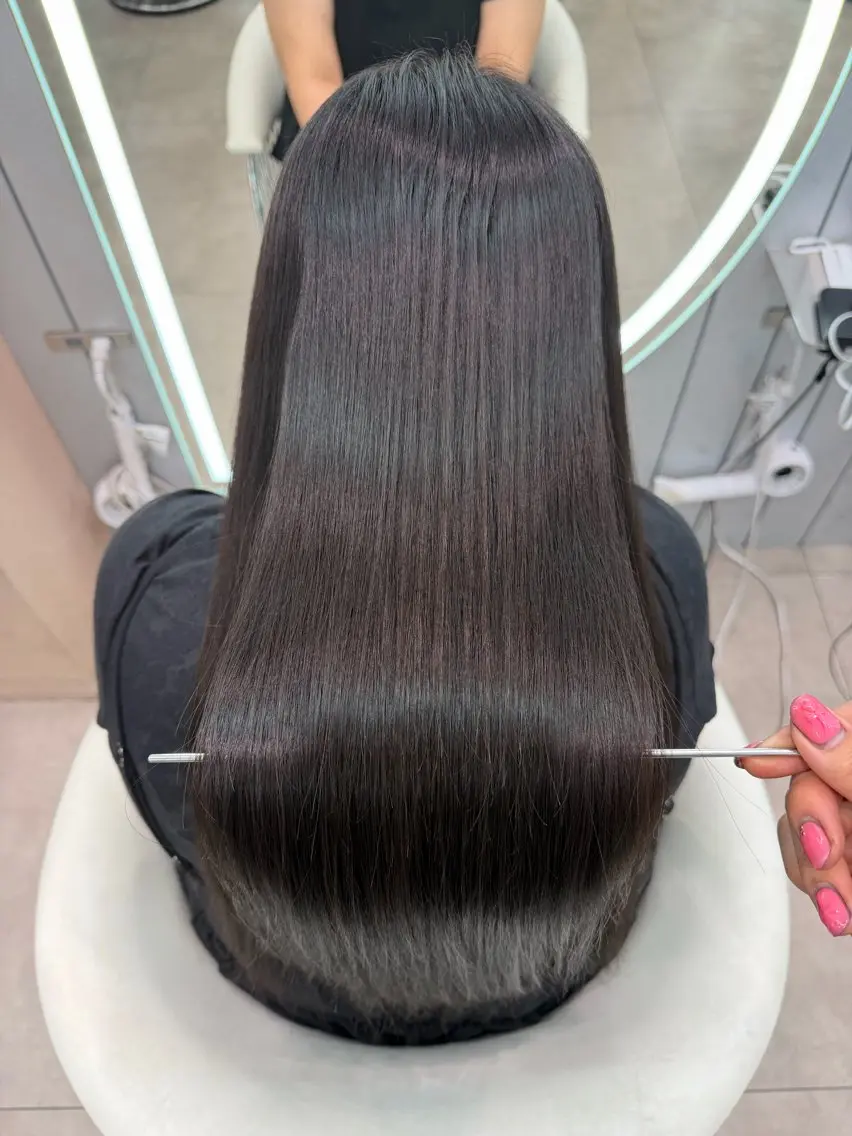 ロング ヘアアレンジ アッシュ ボブ くびれヘア 顔まわりレイヤー 顔周りカット カット 縮毛矯正 トリートメント ヘアセット 大宮縮毛矯正🩵 レイヤー 佐藤和のヘアスタイル