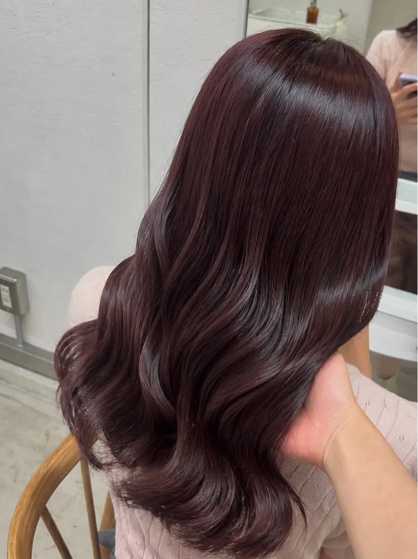 セミロング カラー ヘアカラー トリートメント 透明感カラー/名古屋 /栄/木下奈々望のヘアスタイル
