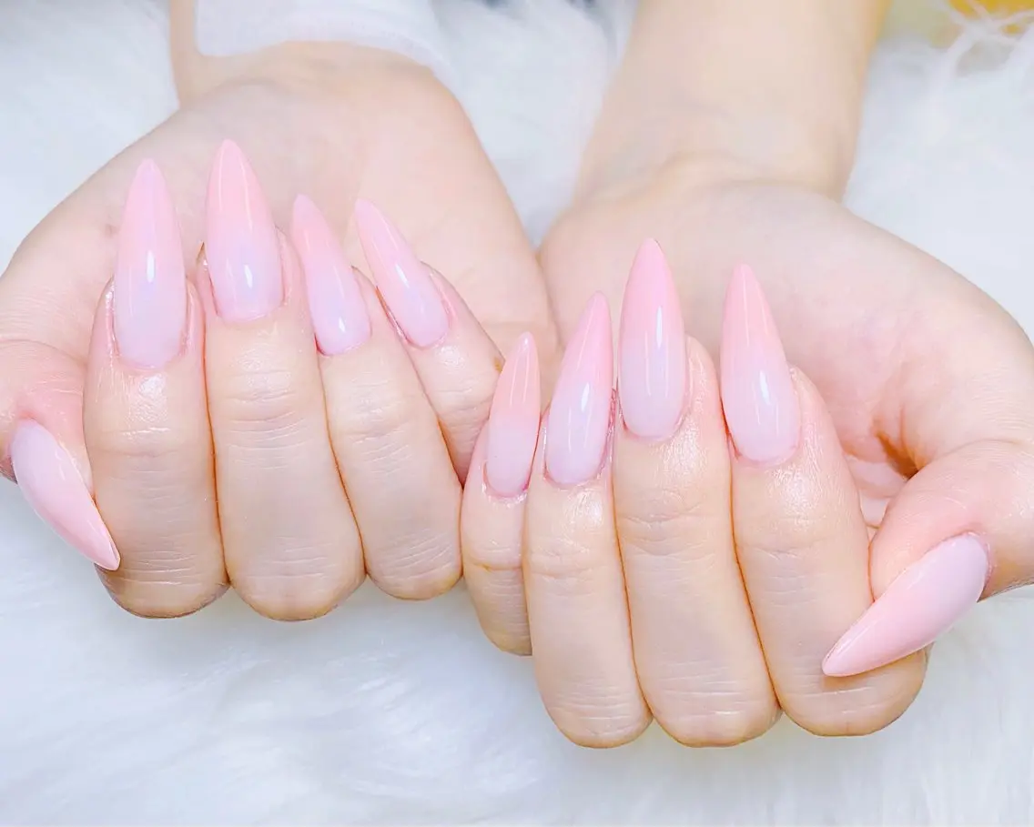 ネイル チークネイル 長さ出し フットネイル 韓国ネイル マグネットネイル AN NAIL _HOAのネイルデザイン