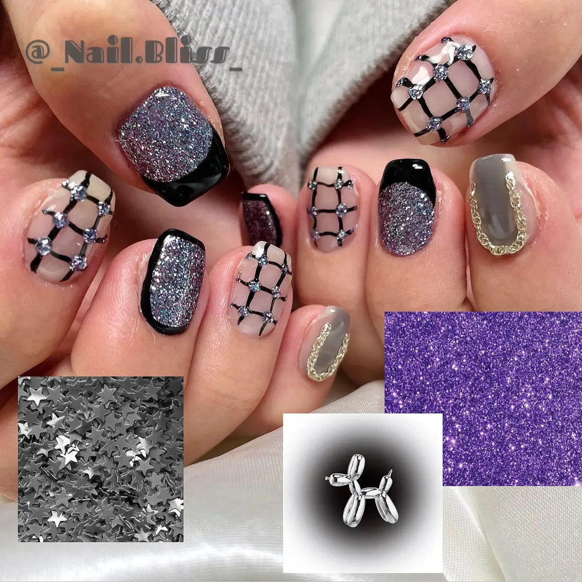ネイル ラメ(グリッター) 持ち込み ハンドネイル NAIL BLISSのネイルデザイン