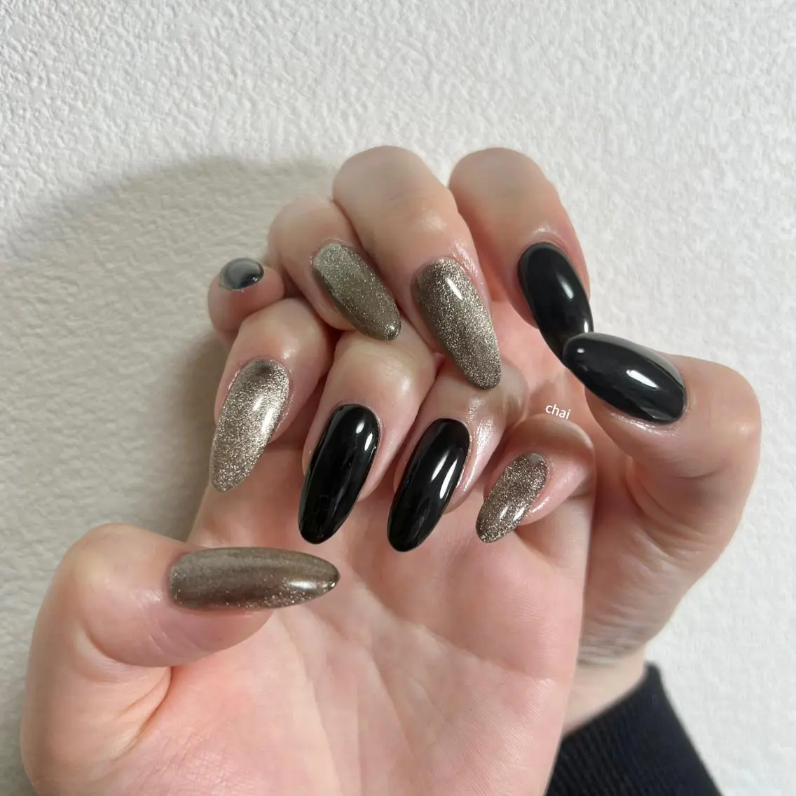 ネイル マグネットネイル ハンドネイル chai nail _ai📍鶴橋/桃谷のネイルデザイン